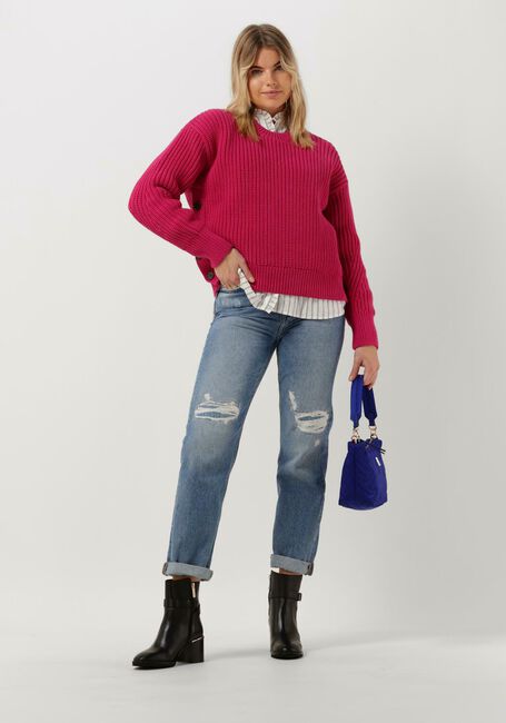 Rosane TOMMY HILFIGER Pullover ORG COTTON BUTTON C-NK SWEATER - large