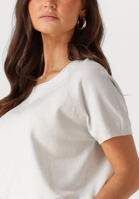 Silberne NUKUS T-shirt ANITA TOP LUREX - large