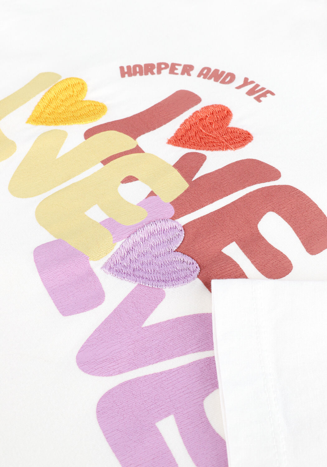 Nicht-gerade weiss HARPER & YVE T-shirt LOVE-SS - large