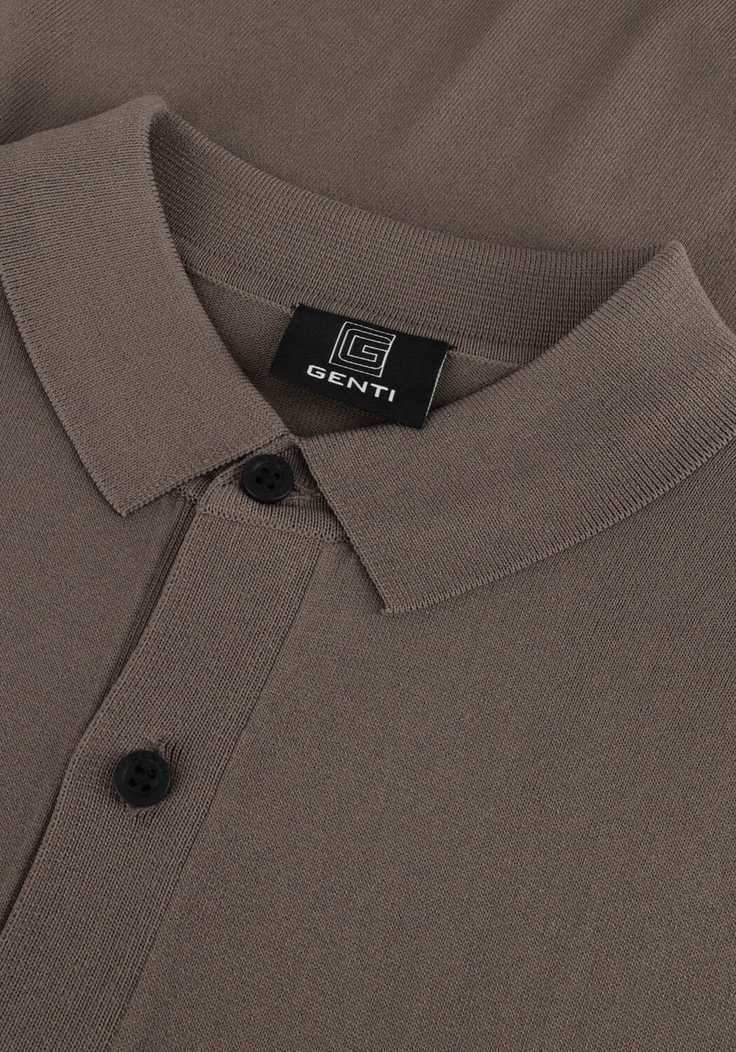 Graue GENTI Polo-Shirt POLO BUTTON SS K2046-1260 - large