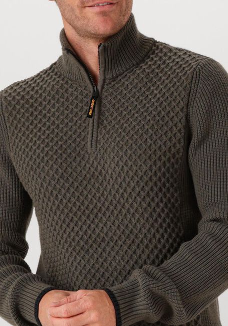 Olive PME LEGEND Rollkragenpullover COTTON MIX - large