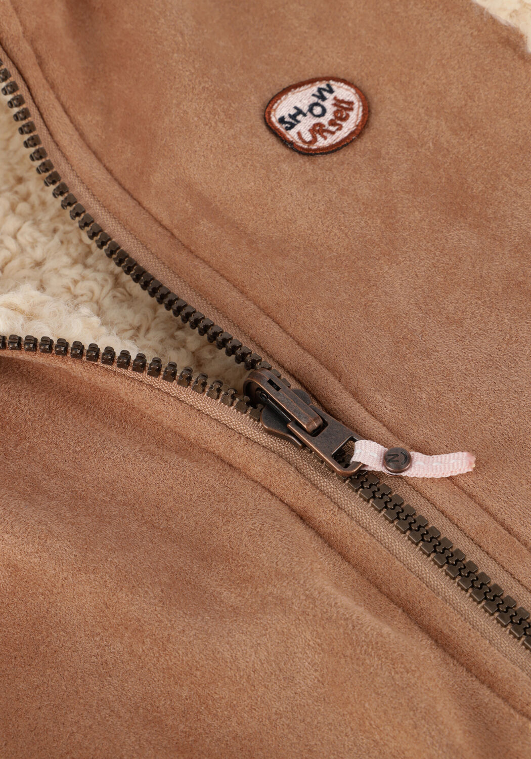 Braune NONO Spencer KENNA REVERSIBLE FURRY SPENCER - large