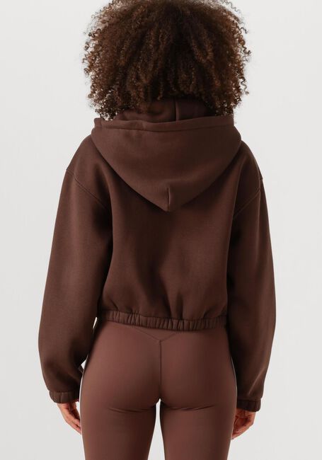 Braune THE LOLA CLUB Sweatshirt MAYA ZIP THROUGH HOODIE - large