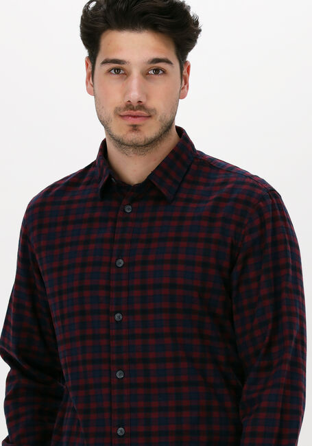 Bordeaux SELECTED HOMME Casual-Oberhemd SLHSLIMISAC SHIRT LS CHECK W C - large