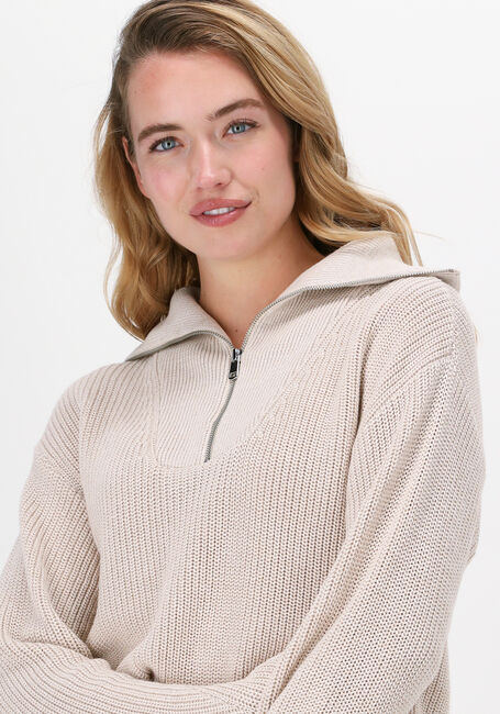 Beige ANOTHER LABEL Pullover DARA KNITTED PULL L/S - large