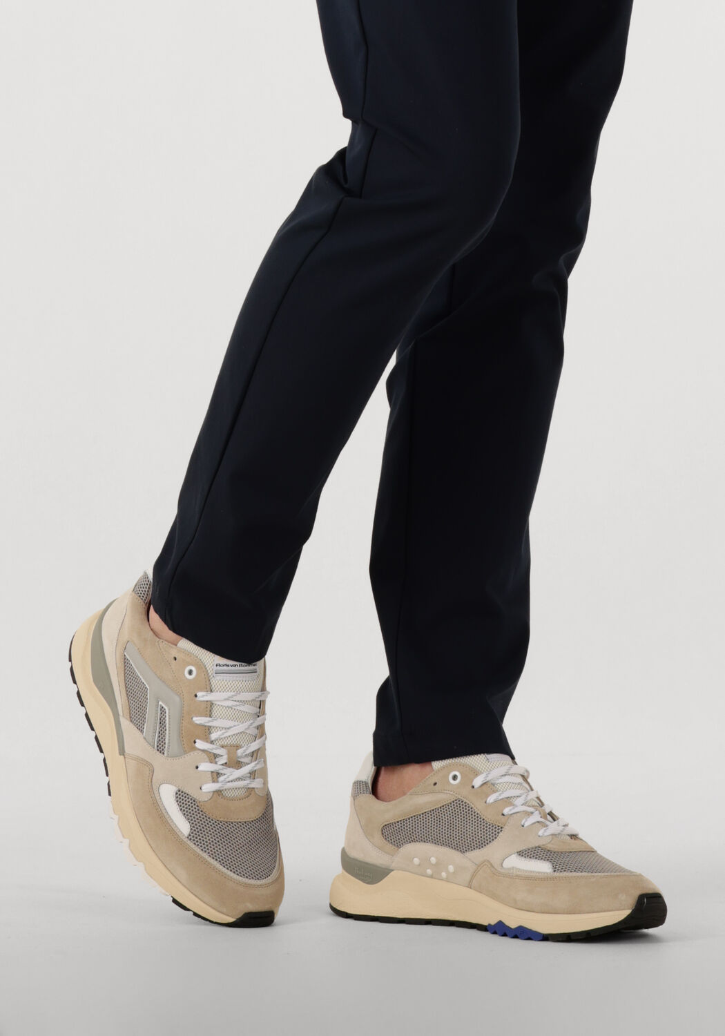 Beige FLORIS VAN BOMMEL Sneaker Low SFM-10154 DE TREENER - large