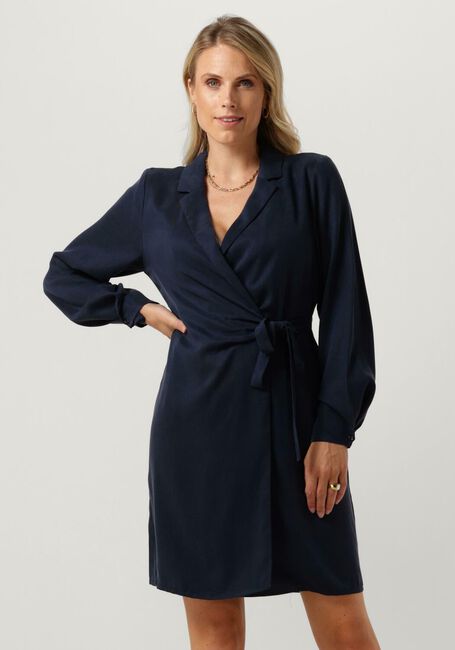 Dunkelblau ANOTHER LABEL Midikleid MILOU DRESS L/S - large