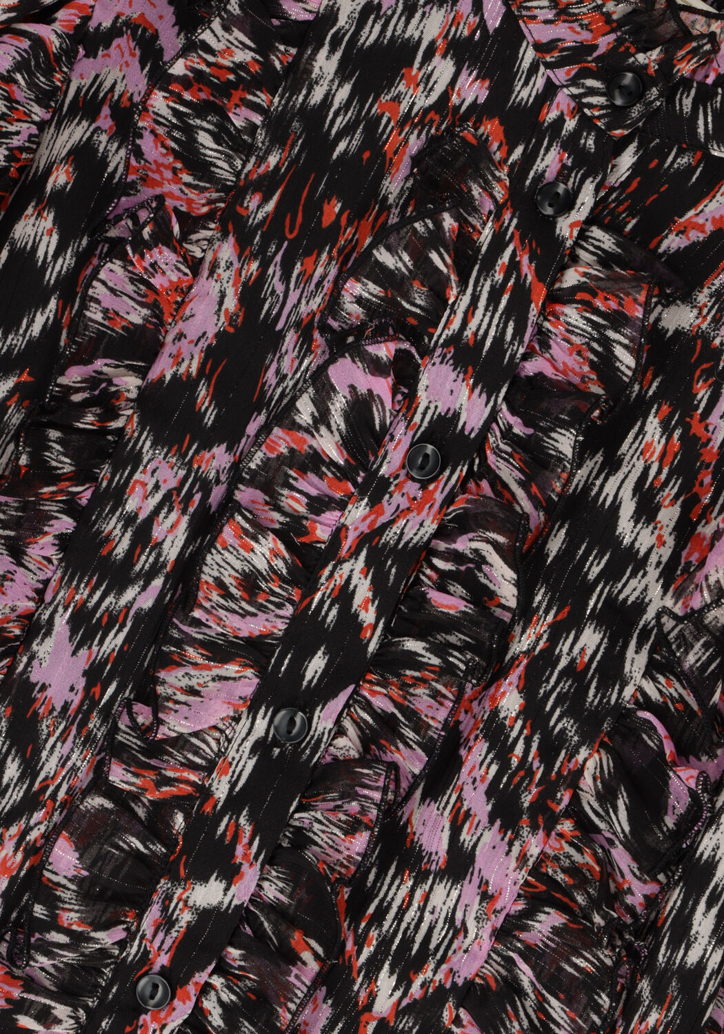 Schwarze NOTES DU NORD Blusen FABIOLA LUREX TOP - large