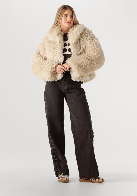 Beige SECOND FEMALE Teddy-Jacke OPHIE JACKET - large