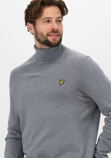 Graue LYLE & SCOTT Rollkragenpullover ROLL NECK JUMPER - large