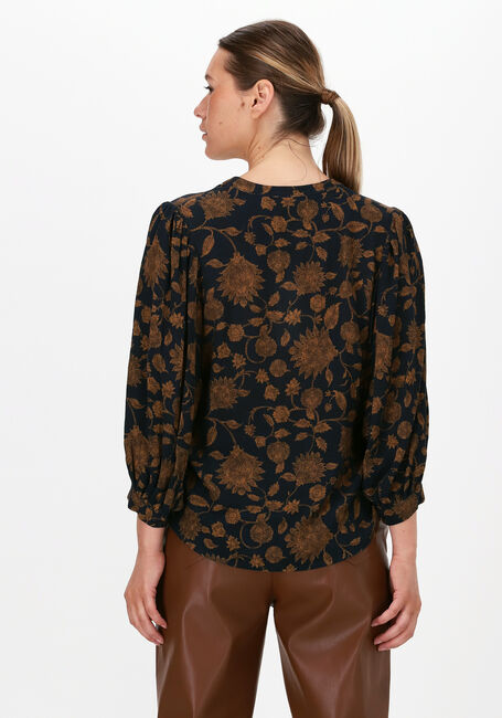 Schwarze BY-BAR Blusen RIKKI LS GOLDEN FLOWER BLOUSE - large