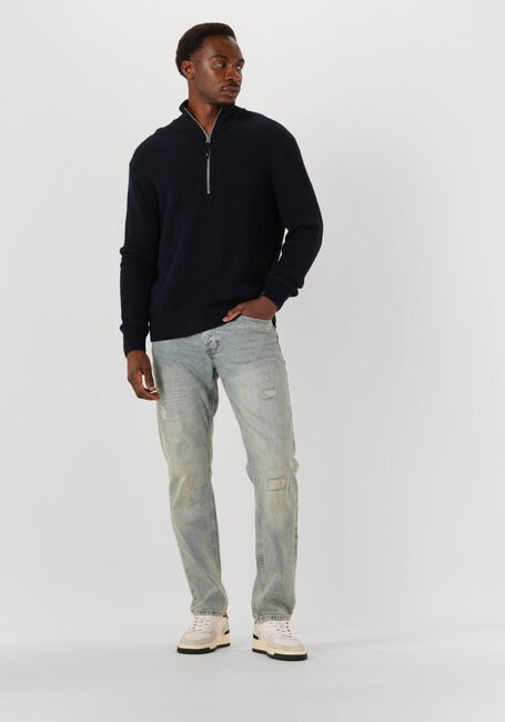 Dunkelblau BUTCHER OF BLUE Pullover GALWAY HALF ZIP - large