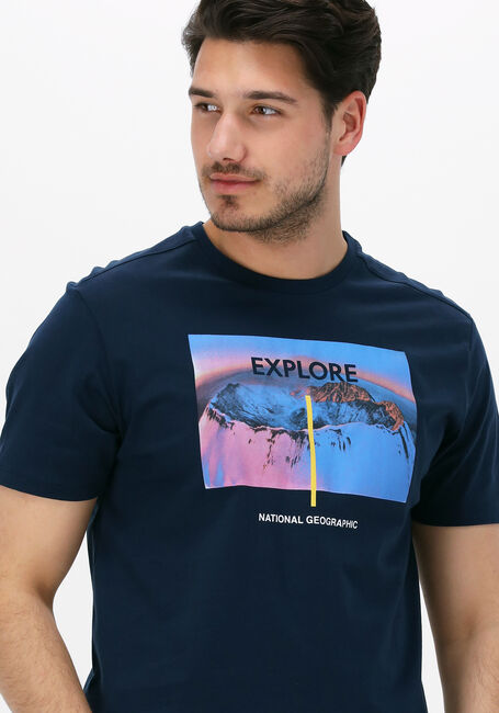 Blaue NATIONAL GEOGRAPHIC T-shirt GRAPHIC TSHIRT - large