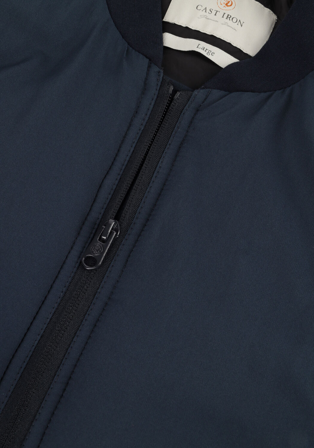 Blaue CAST IRON Jack BOMBER JACKET THROTTLE BARKER - large