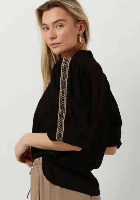 Schwarze NUKUS Blusen LENA BLOUSE TAPE - large