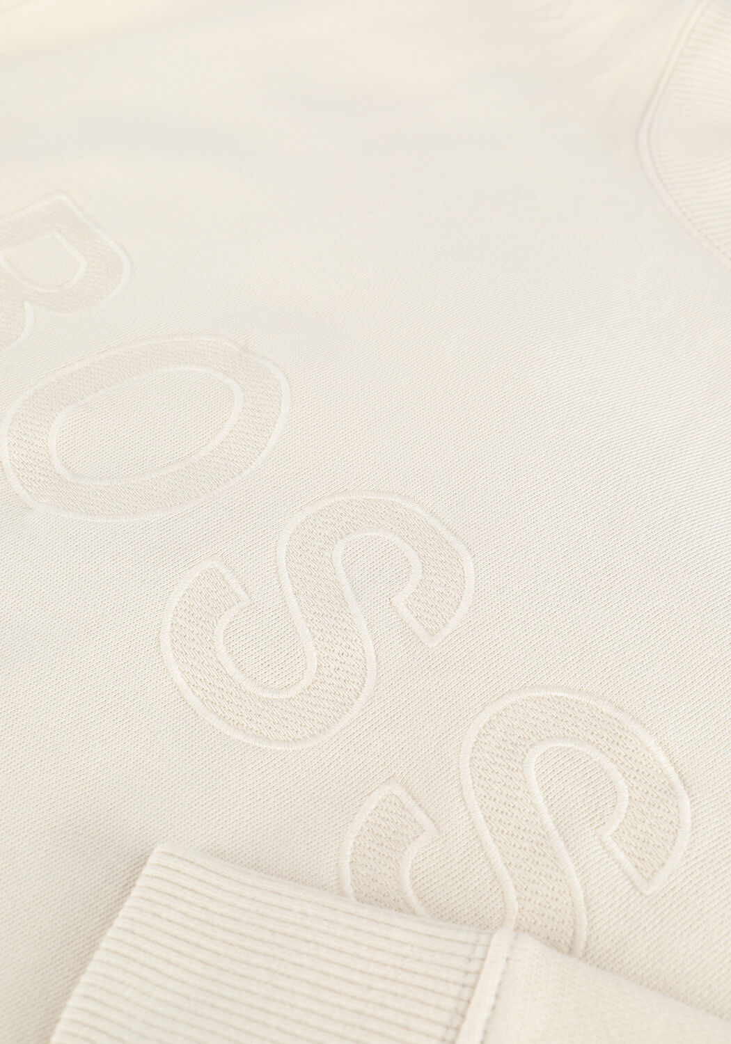 Nicht-gerade weiss BOSS BLACK Pullover WELOGO 10236723 - large