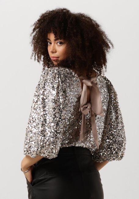 Goldfarbene NEO NOIR Blusen LORRAINE SEQUINS BLOUSE - large