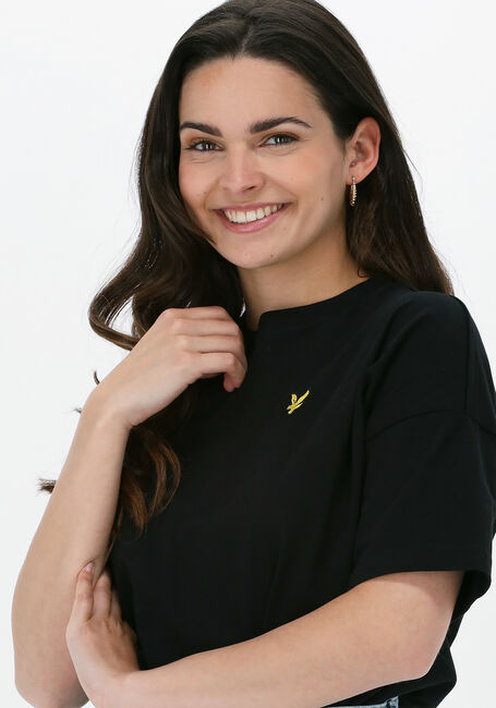 Schwarze LYLE & SCOTT T-shirt OVERSIZED T-SHIRT - large