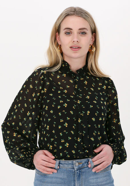 Schwarze MOVES Bluse VISINE 2426 - large