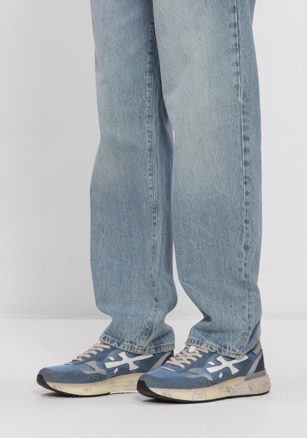 Blaue PREMIATA Sneaker Low MICK - large
