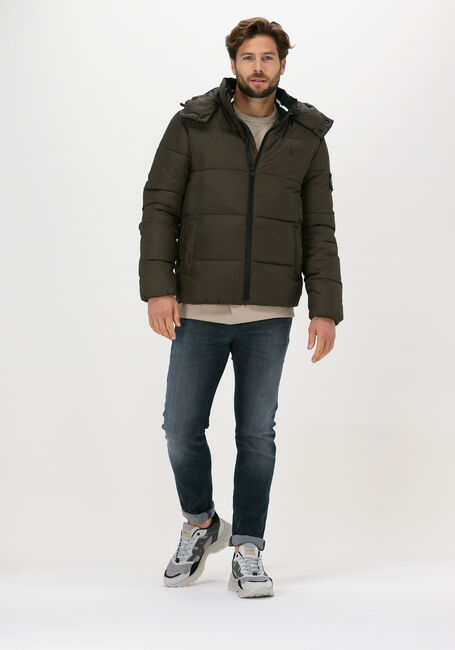 Grüne CALVIN KLEIN Wattierte Jack ESSENTIALS NON DOWN JACKET - large