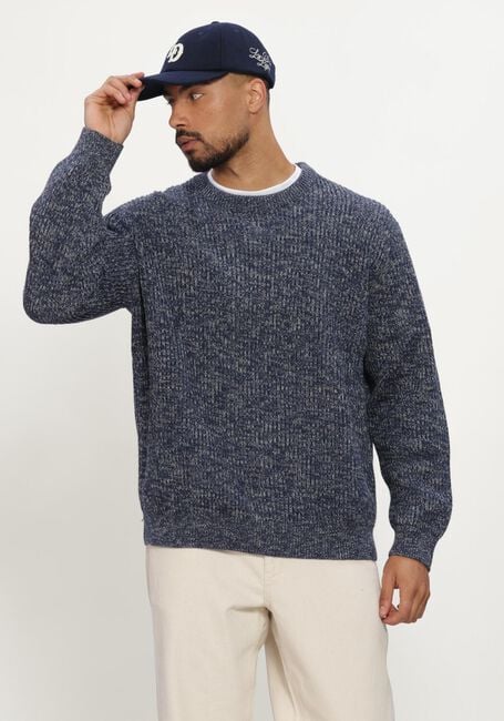 Blaue SELECTED MEN Pullover SLMTILUM LS KNIT CREW NECK - large