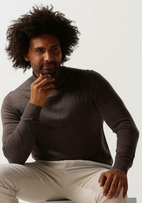 Taupe PROFUOMO Rollkragenpullover PULLOVER ROLL NECK - large