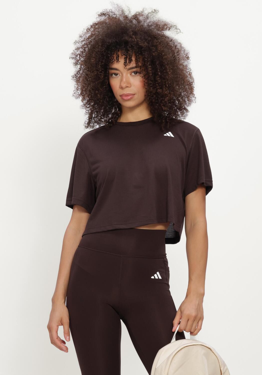 Braune ADIDAS Top WE MIN TEE - large