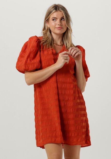 Orangene MODSTRÖM Minikleid DINOMD DRESS - large