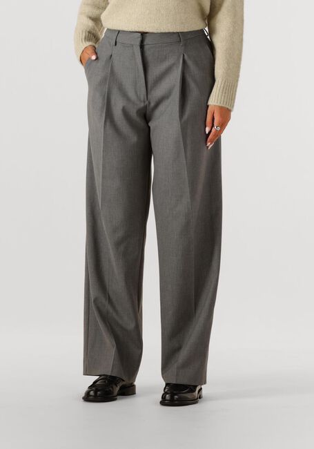 Graue SELECTED WOMEN Weite Hose SLFWIDE-RITA LANO MW PANT - large