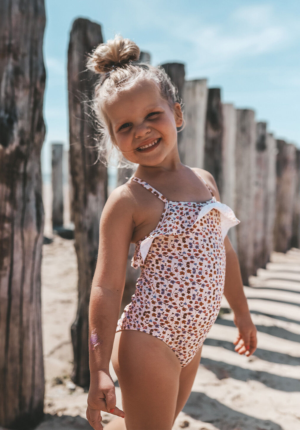 Creme SALTED STORIES Badeanz&uuml;ge FLOWER BUD SWIMSUIT - large