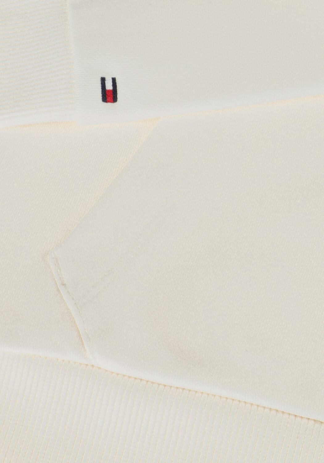 Wei&szlig;e TOMMY HILFIGER Sweatshirt TH LOGO PUFF PRINT REG HOODIE - large