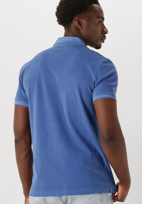 Blaue G-STAR RAW Polo-Shirt DUNDA OVERDYED SLIM POLO S\S - large