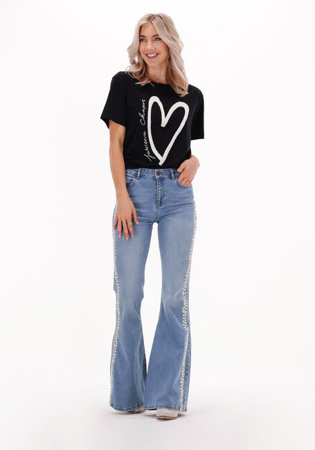 Schwarze FABIENNE CHAPOT T-shirt BERNARD HEART T-SHIRT - large