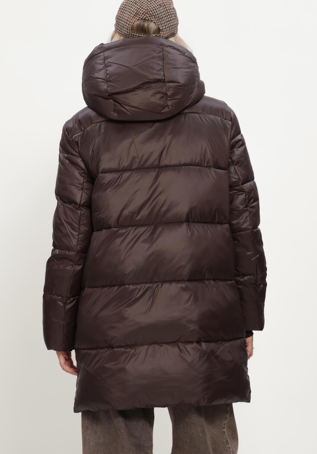 Braune WITHBLACK Wattierte Jack WBLABBY 3/4 DOWN JACKET - large