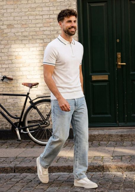 Wei&szlig;e SAINT STEVE Polo-Shirt SIEM - large