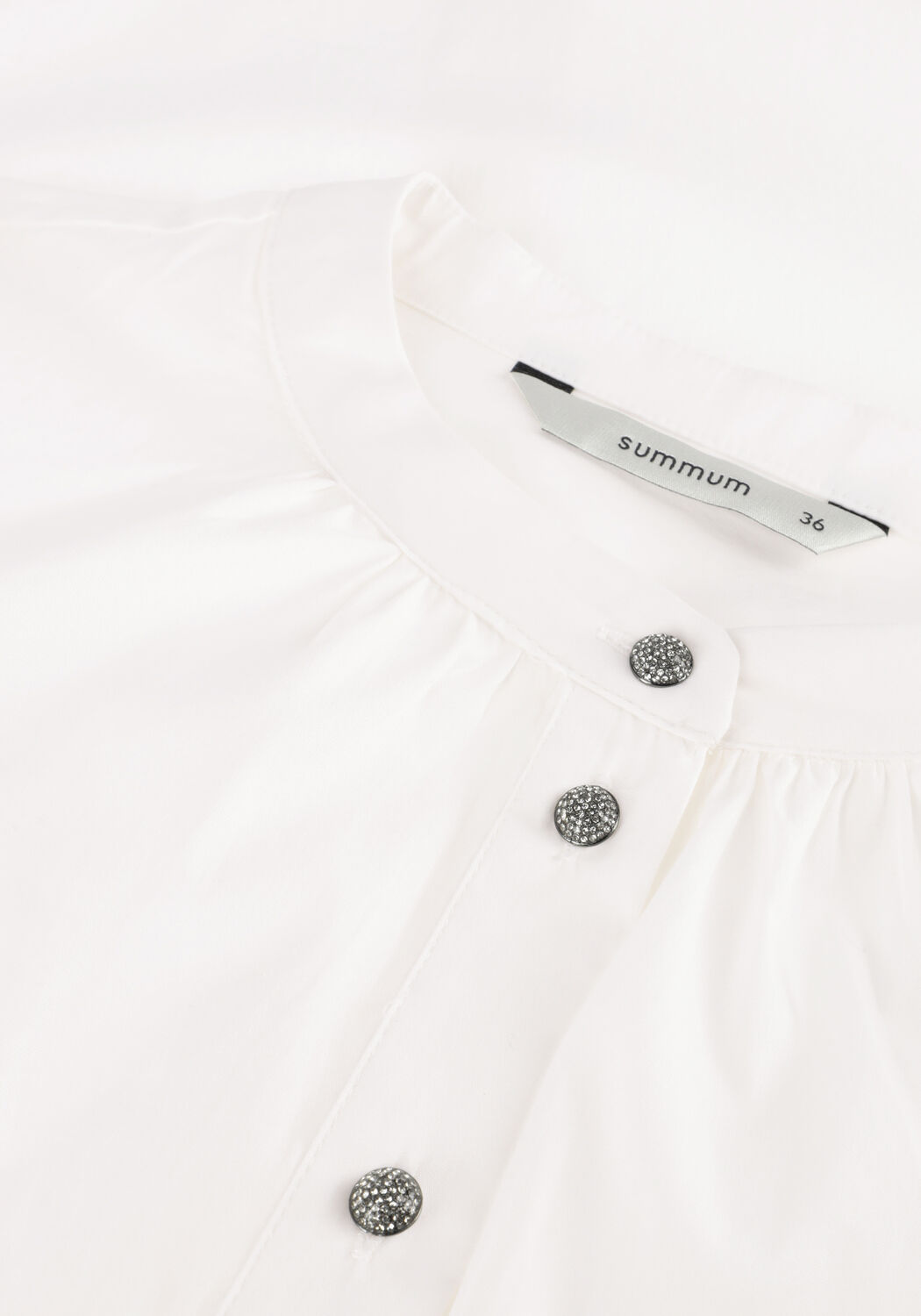 Wei&szlig;e SUMMUM Blusen BLOUSE COTTON STRETCH - large