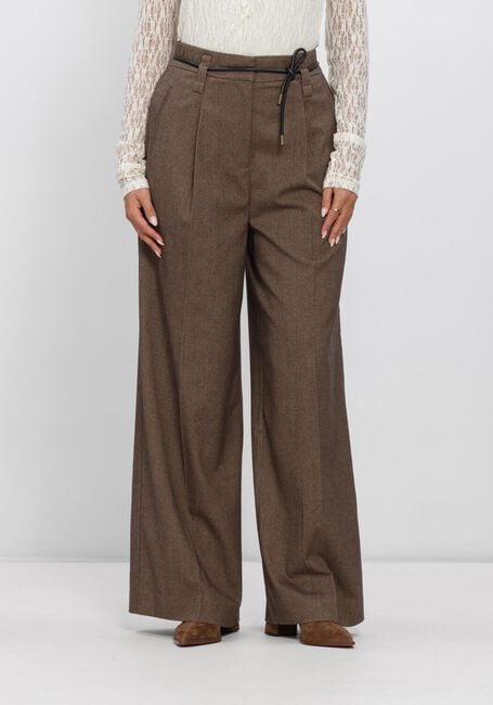 Braune AAIKO Weite Hose HAILEY TWEED VIS 518 - large