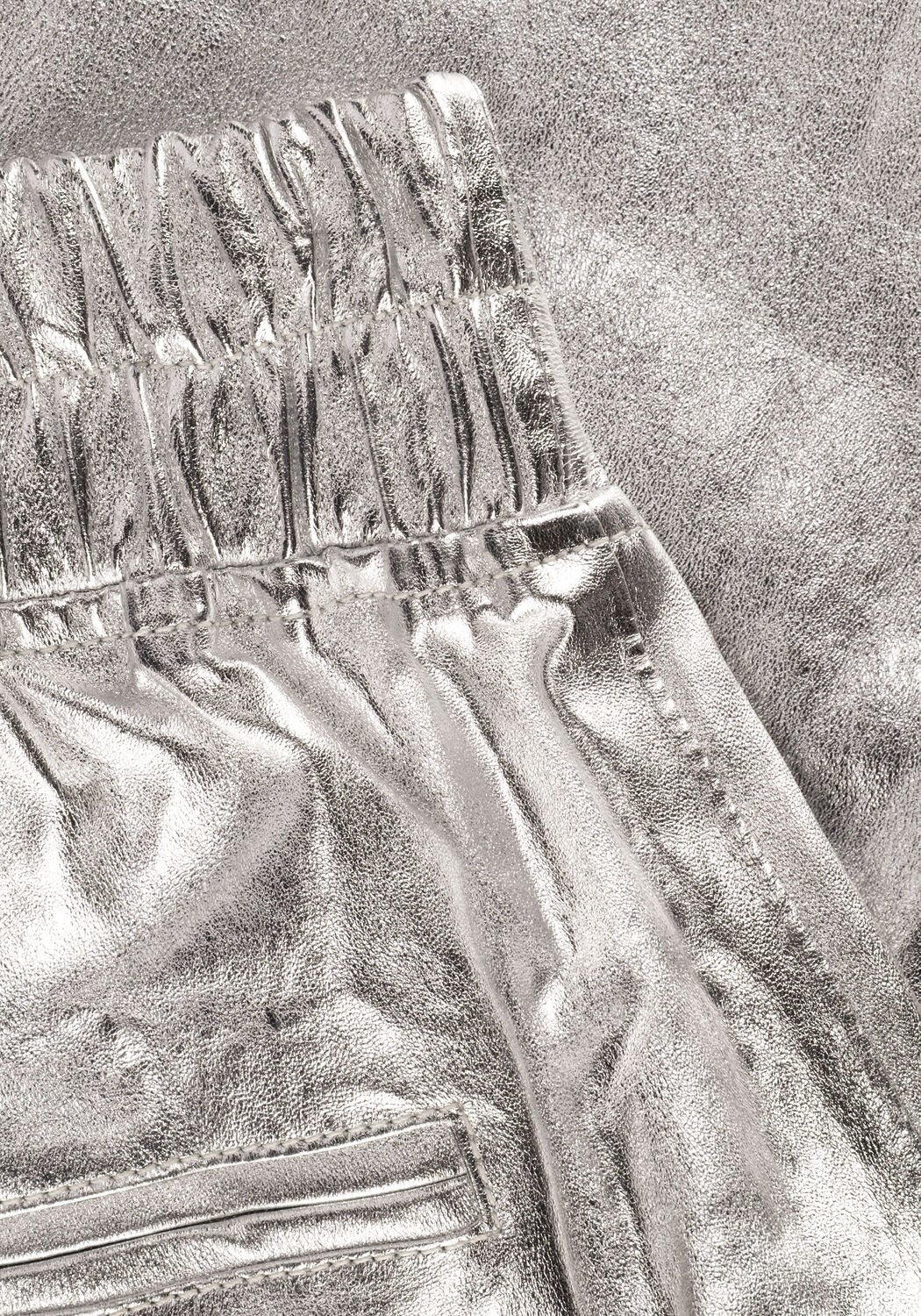 Silberne EST'SEVEN Legging EST&rsquo;CHINO STRETCH LEATHER - large