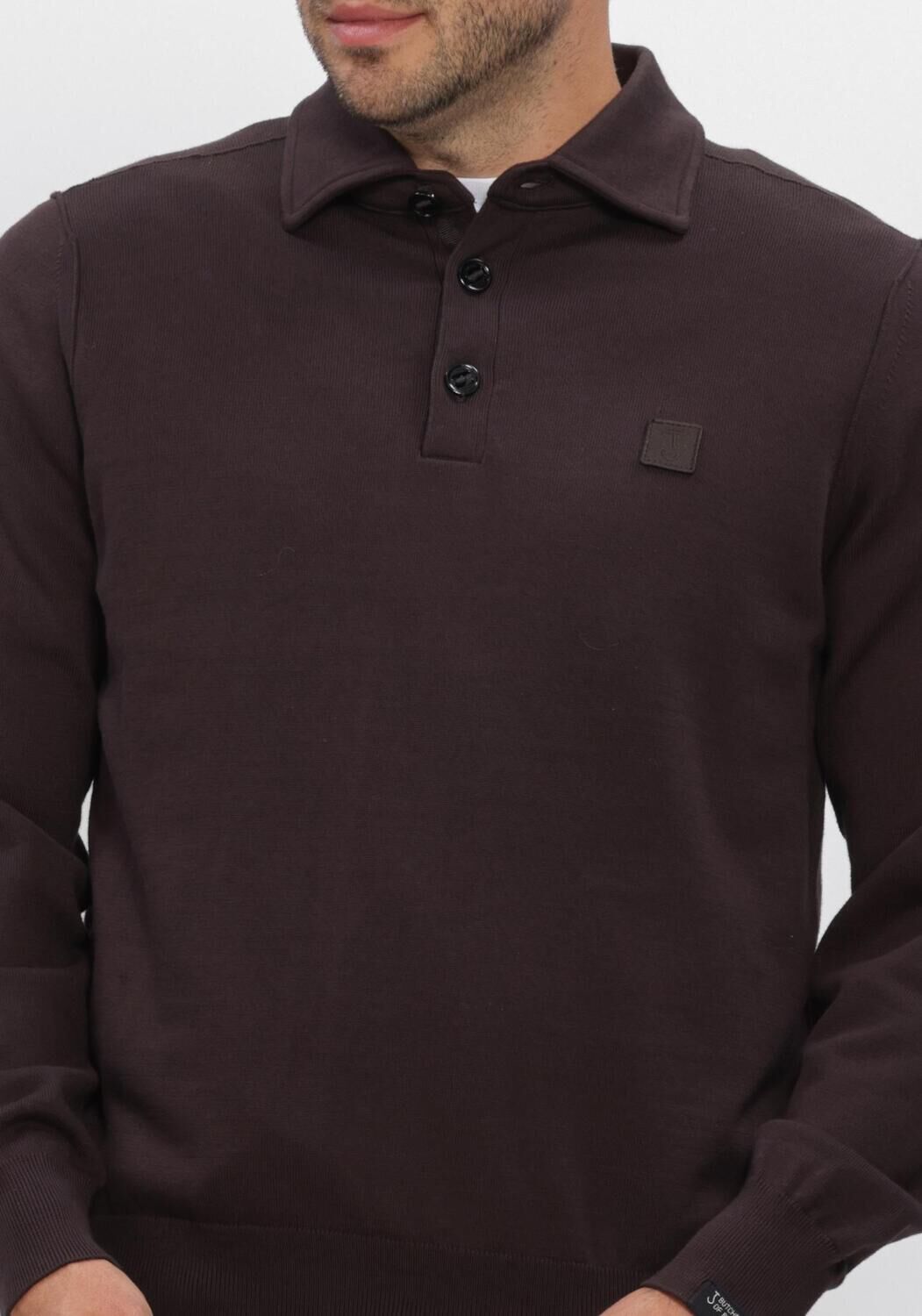 Braune BUTCHER OF BLUE Polo-Shirt CLIFDEN CO POLO - large