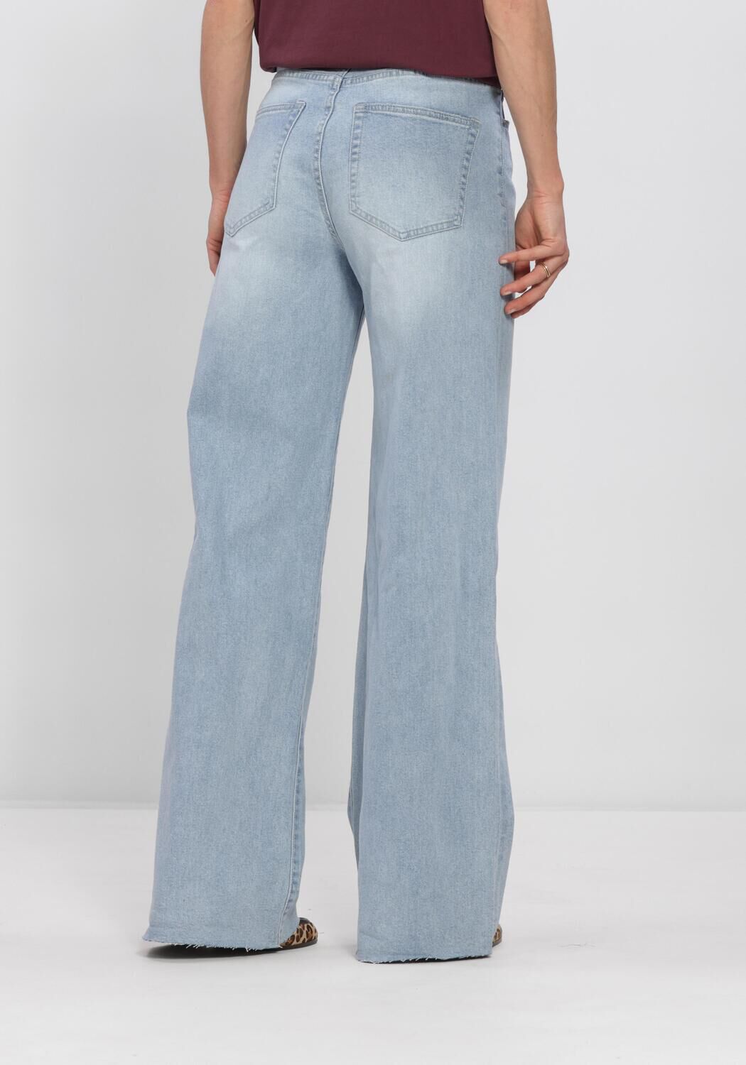 Blaue CATWALK JUNKIE Wide jeans LOOSE FIT JEANS - large