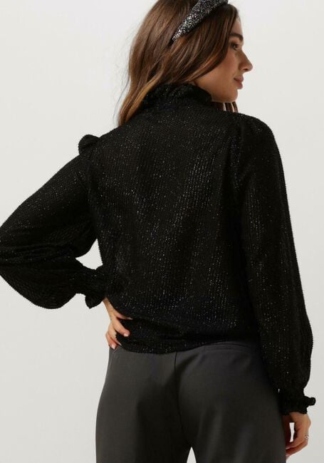 Schwarze NEO NOIR Blusen BRIELLE GLITTER BLOUSE - large