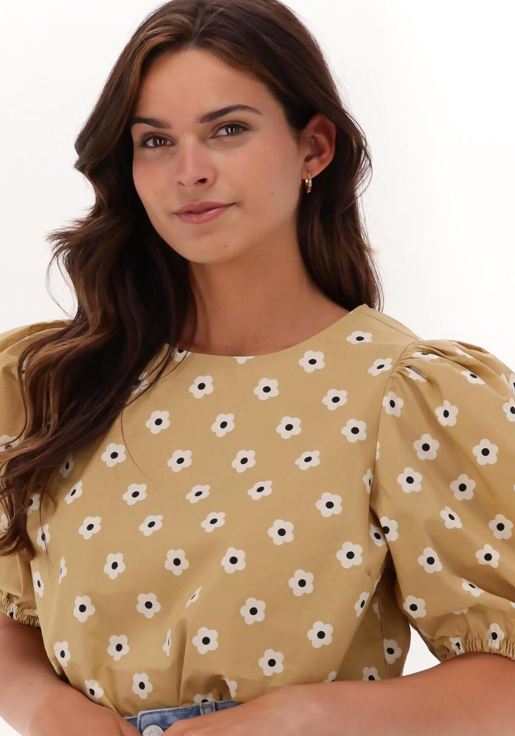 ocker modstr m bluse rossa print top