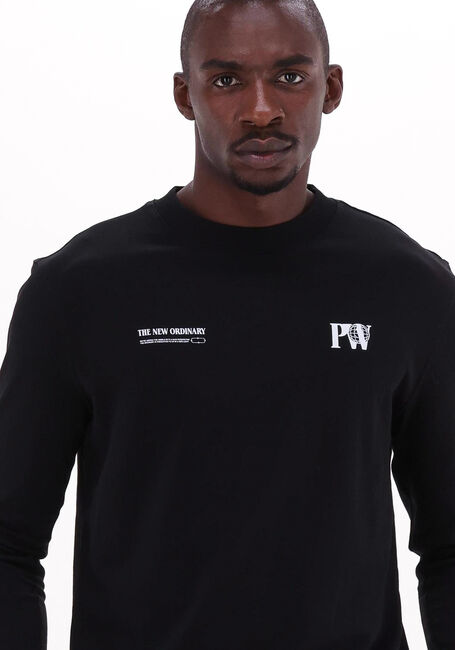 Schwarze PUREWHITE Polos & T-Shirts CREWNECK JERSEY LONG SLEEVE WITH GRAPHIC PRINTS - large