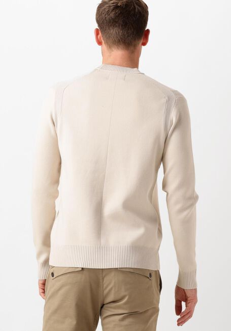 Beige DSTREZZED Pullover FELL MOCK NECK - large