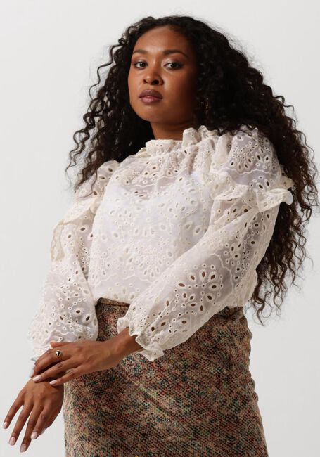 Nicht-gerade weiss NEO NOIR Blusen NADIRA EMBROIDERY BLOUSE - large