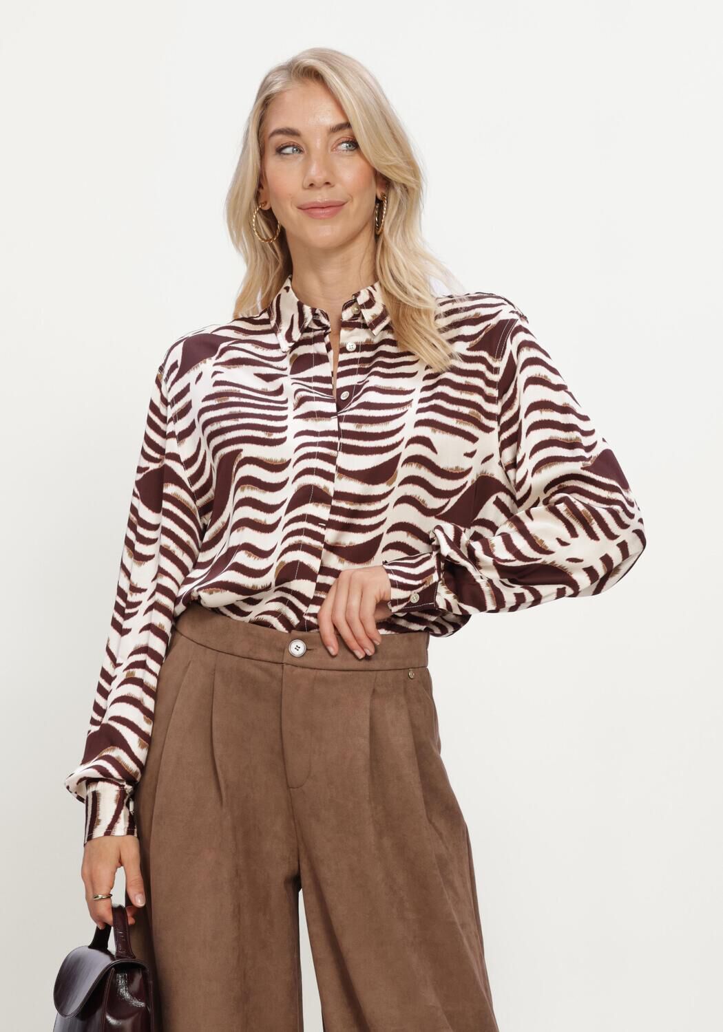 Ecru NUKUS Blusen ADORA BLOUSE ZEBRA - large