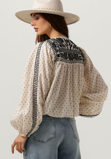 Weiße SUMMUM Bluse BLOUSE EMBROIDERY DOBBY - large