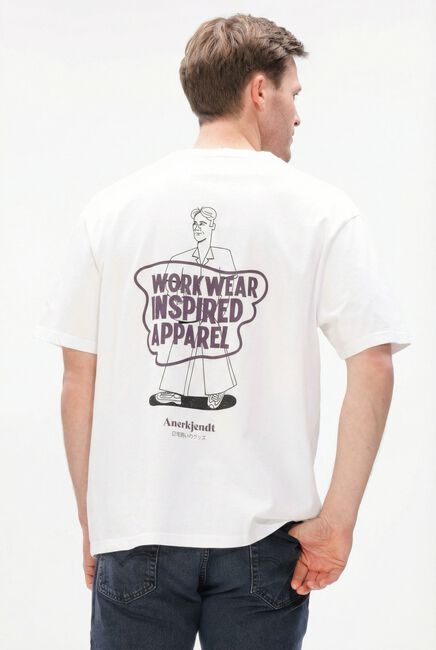 Wei&szlig;e ANERKJENDT T-shirt AKVILLADS WORKWEAR TEE - large