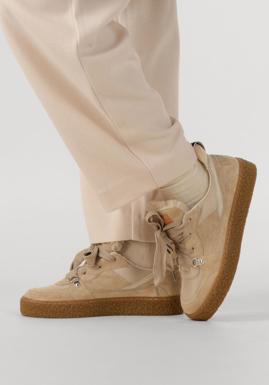 Beige SHABBIES Sneaker Low CHEWY UNNA - large